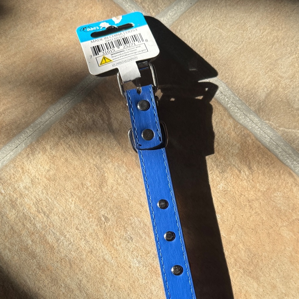 Duke's Dog Collar Fits Up to 14.5" NEW Blue - Picture 6 of 6